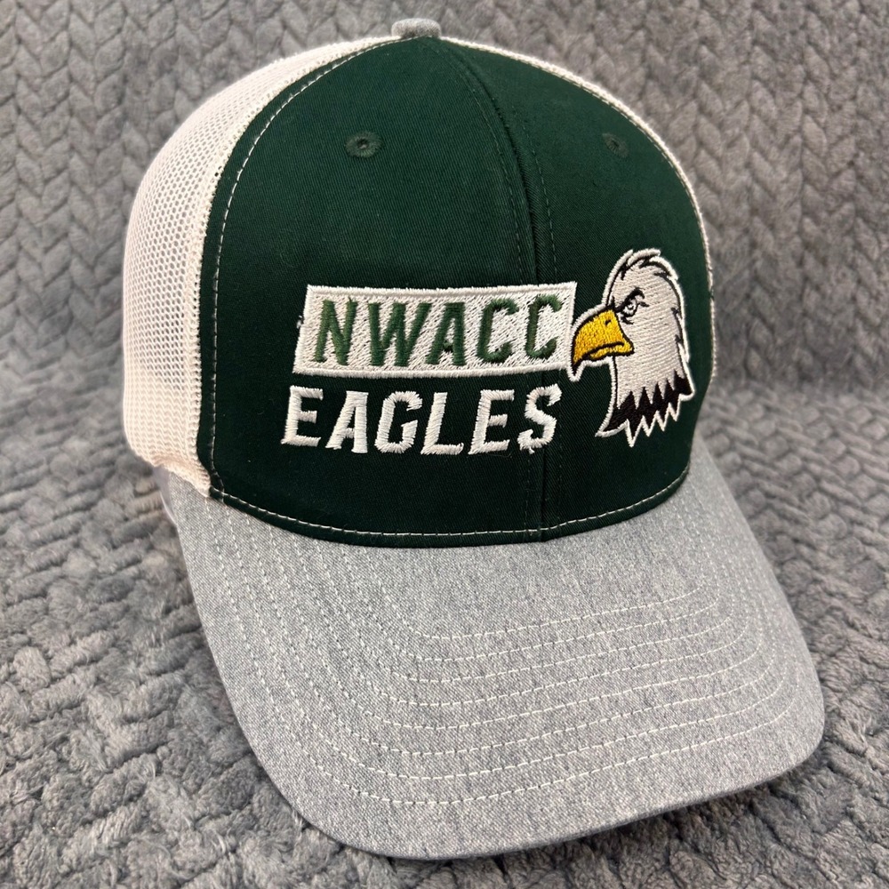 NWACC Eagles Mens Green Richardson Trucker Hat Snapback Style 112 OSFA